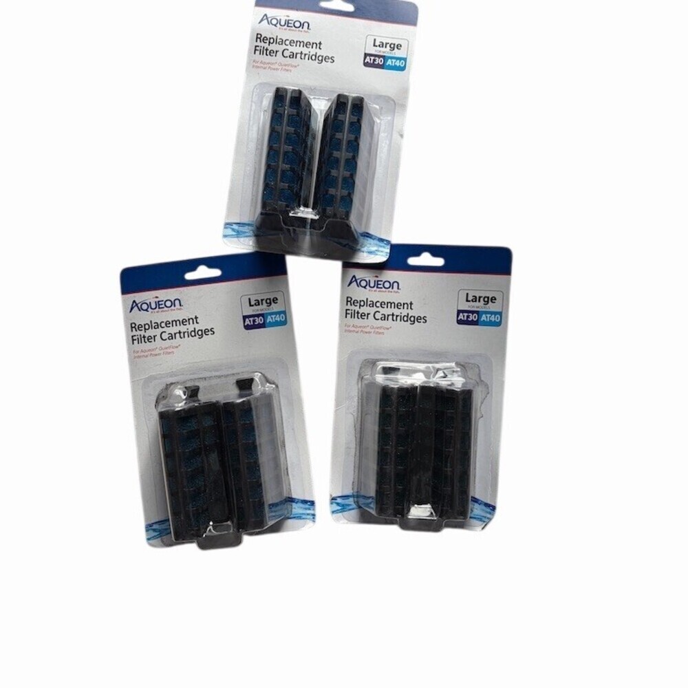 Aqueon QuietFlow Internal Filter Cartridges Large AT30/AT40 6 Pack - Picture 1 of 3